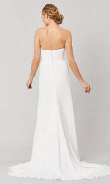 Amelia: Chiffon Long Wedding Dress by KL-300157