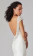 Joan: Cap-Sleeve Long Wedding Dress by KL-300158