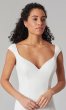 Vera: Cap-Sleeve Long Formal Wedding Dress KL-300159