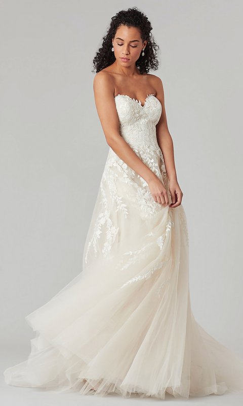 Victoria: Long Sweetheart Wedding Dress by KL-300160CIV