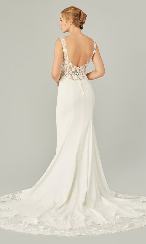 Adele: Lace-Embellished Bridal Gown by KL-300176