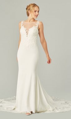 Adele: Lace-Embellished Bridal Gown by KL-300176