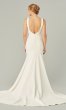 Ruth: Modern High-Neck Wedding Dress by KL-300178