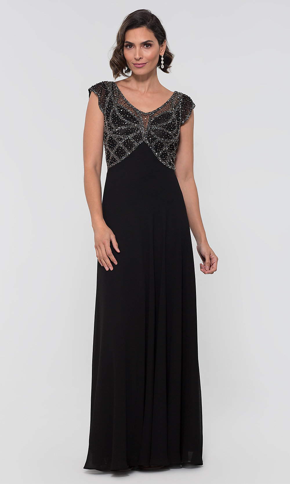 Empire-Waist Mother-of-the-Bride Long Dress JKA-5217 [JKA-5217] - $221. ...